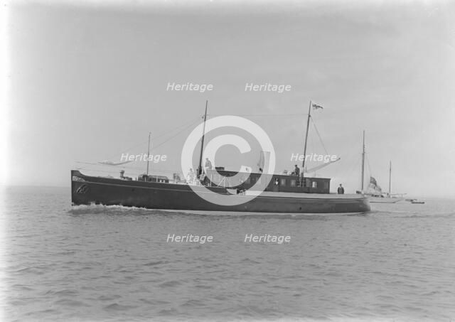 The 65 ton motor yacht 'Mairi', 1921. Creator: Kirk & Sons of Cowes.