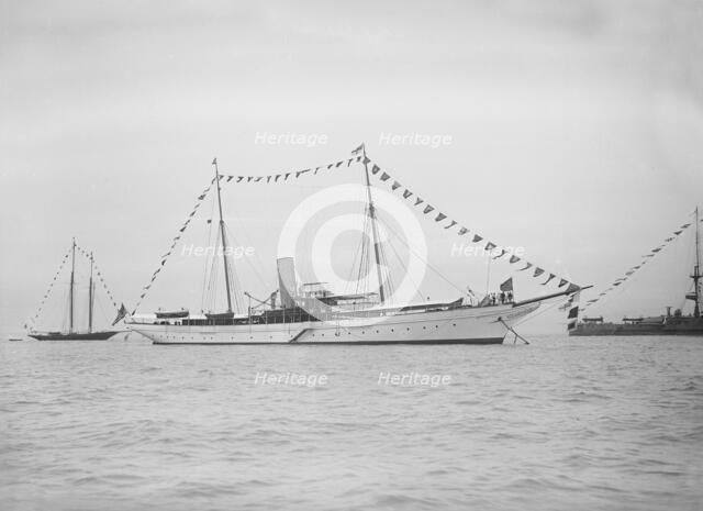 The 664 ton steam yacht North Star, 1911. Creator: Kirk & Sons of Cowes.