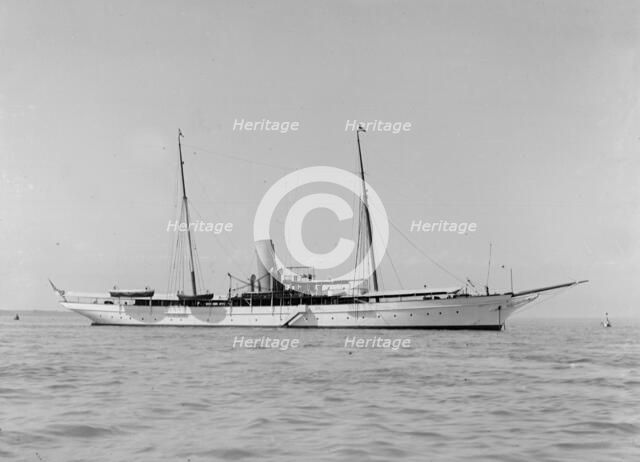 The 664 ton steam yacht North Star, 1911. Creator: Kirk & Sons of Cowes.