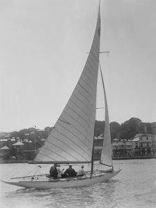 The 6 Metre class sailing yacht Reg 1922. Creator: Kirk & Sons of Cowes