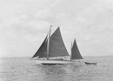 The 6 ton ketch Shona under sail, 1921. Creator: Kirk & Sons of Cowes