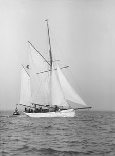 The 60 ft ketch Linth 1912. Creator: Kirk & Sons of Cowes