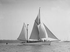 The 60 ft ketch Linth 1912. Creator: Kirk & Sons of Cowes