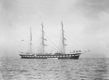 The 611 ton auxilary barque ship Belem 1919. Creator: Kirk & Sons of Cowes