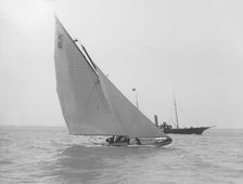 The 7 Metre Olympic class Quaker Girl 1911. Creator: Kirk & Sons of Cowes