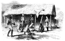 The 70th Bengal Native Infantry messing, 1858. Creator: Unknown