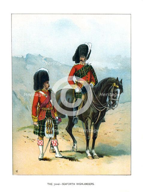 'The 72nd Seaforth Highlanders', c1890. Artist: Unknown