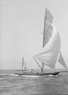 The 8 Metre class Termagent and Endrick 1911. Creator: Kirk & Sons of Cowes