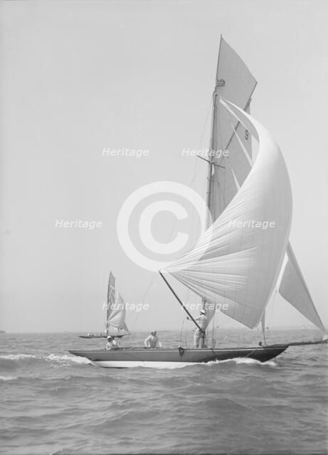 The 8 Metre class 'Termagent' and 'Endrick', 1911. Creator: Kirk & Sons of Cowes.