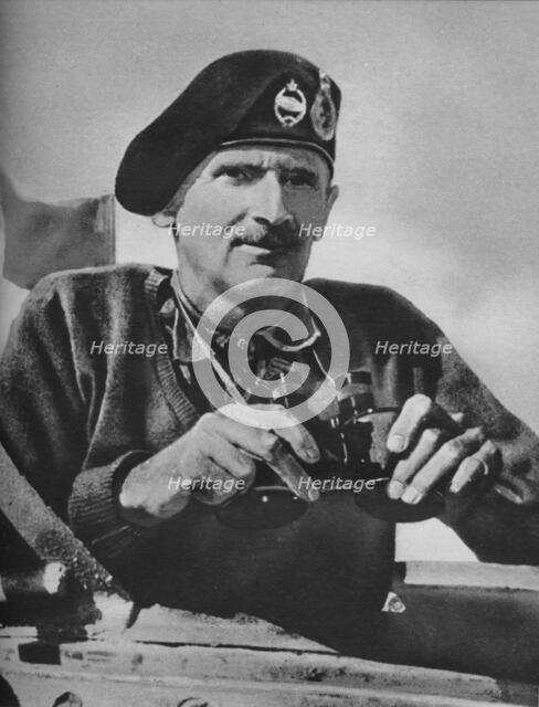 'The 8th Army commander Bernard Law Montgomery', 1942. Artists: Sir John Alexander Hammerton, Unknown.