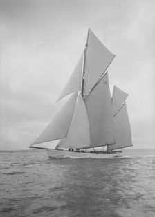 The 96 ft ketch Julnar 1911. Creator: Kirk & Sons of Cowes