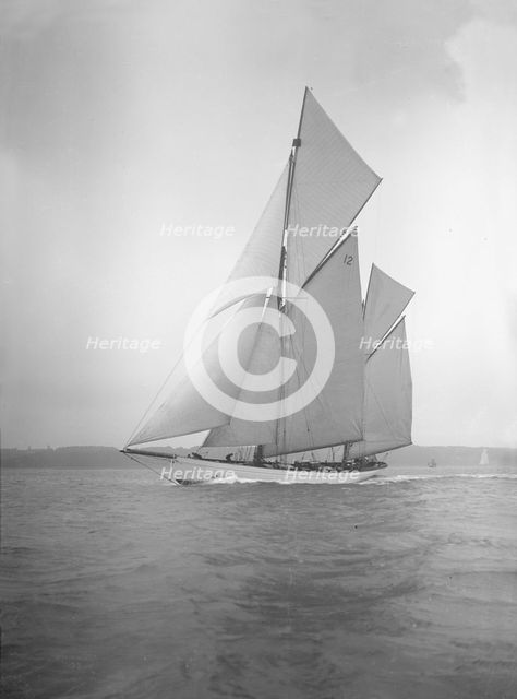 The 96 ft ketch 'Julnar', 1911. Creator: Kirk & Sons of Cowes.