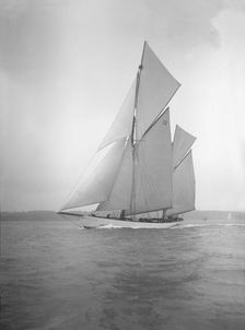 The 96 ft ketch Julnar 1911. Creator: Kirk & Sons of Cowes