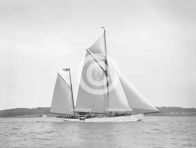 The 96 ft ketch 'Julnar', 1911. Creator: Kirk & Sons of Cowes.