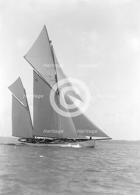 The 96 ft ketch 'Julnar', 1911. Creator: Kirk & Sons of Cowes.