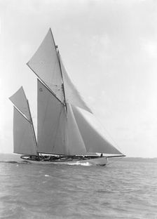 The 96 ft ketch Julnar 1911. Creator: Kirk & Sons of Cowes
