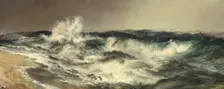 The Much Resounding Sea, 1884. Creator: Thomas Moran