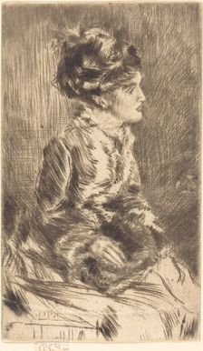 The Muff, c. 1873. Creator: James Abbott McNeill Whistler