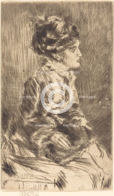 The Muff, c. 1873. Creator: James Abbott McNeill Whistler.