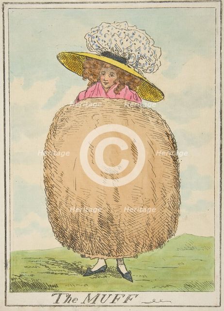 The Muff, February 16, 1787. Creator: Attributed to Henry Kingsbury (British, active ca. 1775-98).