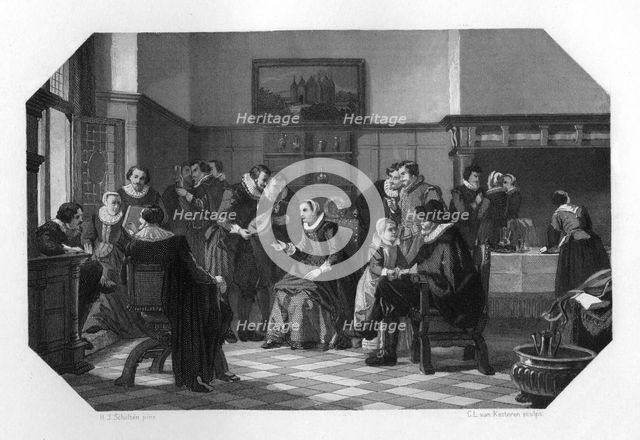 The Muiden Circle, Netherlands, 17th century (c1870).Artist: CL van Kesteren