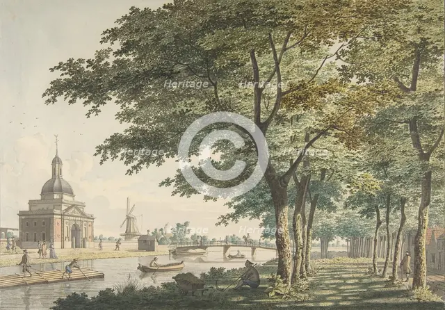 The Muiderpoort, Amsterdam, seen from the Plantage, 1771. Creator: Hendrick Keun.