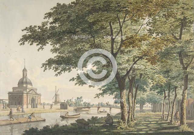 The Muiderpoort, Amsterdam, seen from the Plantage, 1771. Creator: Hendrick Keun.