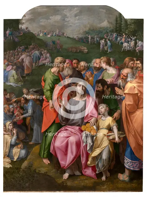 The Multiplication of Loaves and Fishes, 1598. Creator: Ambrosius Francken I.