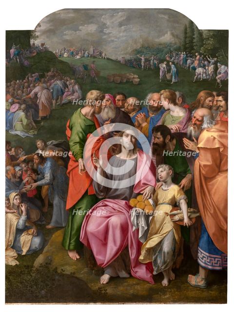 The Multiplication of Loaves and Fishes, 1598. Creator: Ambrosius Francken I.