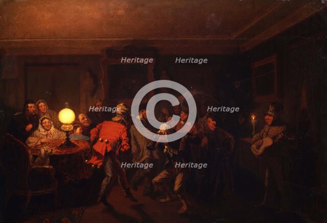 The mummers, 1873. Creator: Solomatkin, Leonid Ivanovich (1837-1883).