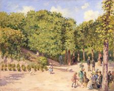 The Municipal Garden, Pontoise, 1873. Creator: Camille Pissarro