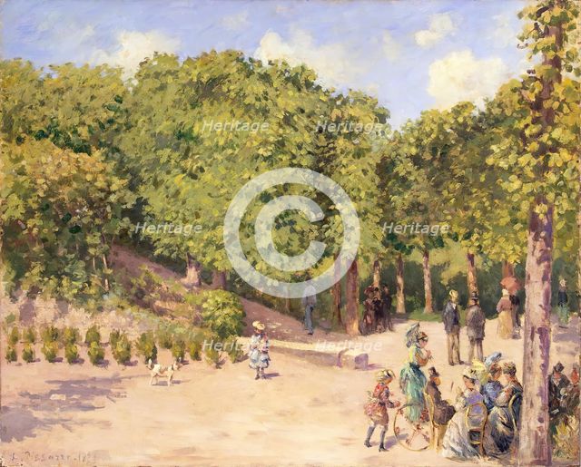 The Municipal Garden, Pontoise, 1873. Creator: Camille Pissarro.