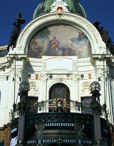 The Municipal House, Prague, Czech Republic. Creator: Peter Thompson