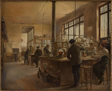 The municipal laboratory (police headquarters, boulevard du Palais), 1887. Creator: Ferdinand Gueldry