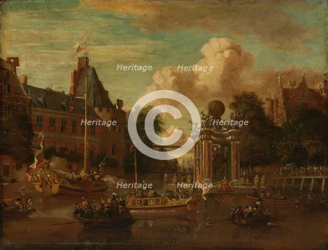 The Muscovite legation visiting Amsterdam, 29 August 1697, 1697-1708. Creator: Abraham Storck.