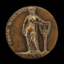 The Muse Calliope [reverse], 1520s. Creator: Giulio della Torre