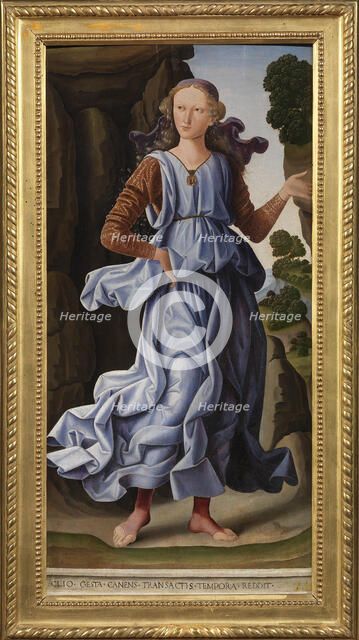 The Muse Clio, ca 1475-1480. Creator: Santi, Giovanni (ca 1435-1494).