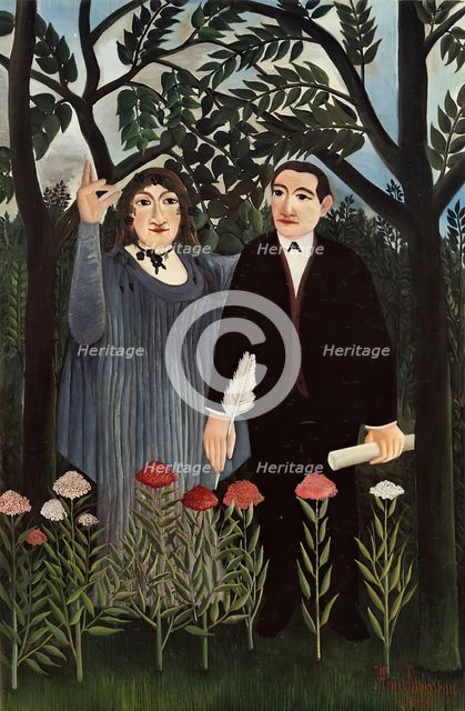The Muse Inspiring the Poet, 1909. Creator: Henri Rousseau.