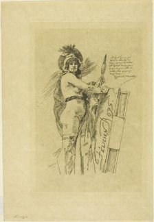 The Muse of Félicien Rops, 1895. Creator: Félicien Rops