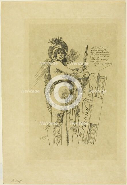 The Muse of Félicien Rops, 1895. Creator: Félicien Rops.