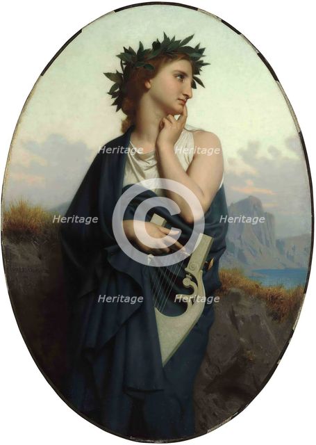 The Muse (Philomèle) , 1861. Creator: Bouguereau, William-Adolphe (1825-1905).