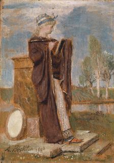 The Muse Thalia, 1893. Creator: Arnold Bocklin