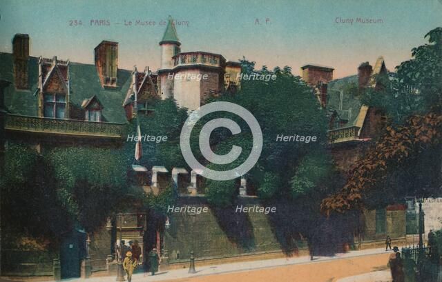 The Musée de Cluny (Cluny Museum), Paris, c1920. Artist: Unknown.