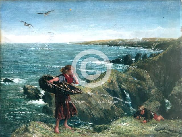 The Mushroom Gatherers, 1878. Creator: James Clarke Hook.