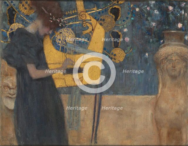 The Music, 1895. Creator: Klimt, Gustav (1862-1918).