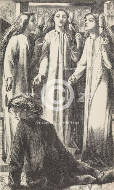 The Music Master, 1855. Creator: Dante Gabriel Rossetti.