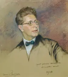 The music educator and music critic Prof. Josef Reitler, 1926. Creator: Clemens von Pausinger