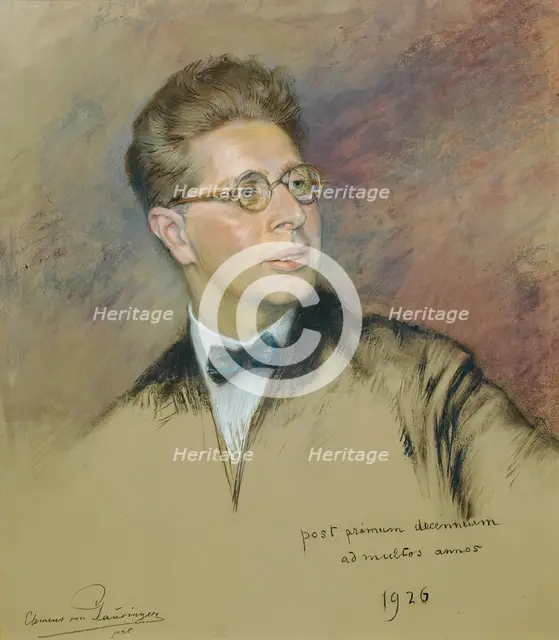 The music educator and music critic Prof. Josef Reitler, 1926. Creator: Clemens von Pausinger.