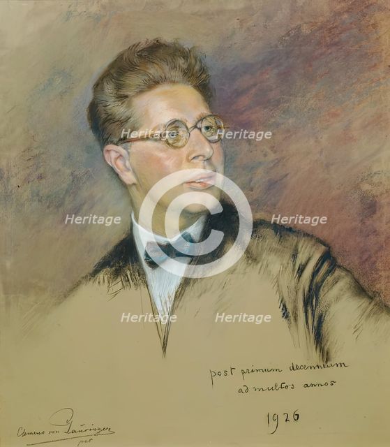 The music educator and music critic Prof. Josef Reitler, 1926. Creator: Clemens von Pausinger.
