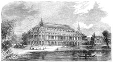 The Music-Hall to be erected in "The Surrey Zoological Gardens", 1856. Creator: Smyth